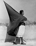 Tina Modotti, Woman with a Flag, 1928